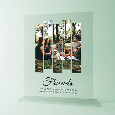 Geschenk für beste Freundin - personalisiertes Acrylglas "Friends"