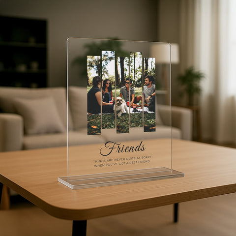 Geschenk für beste Freundin - personalisiertes Acrylglas "Friends"