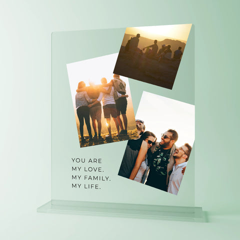 Geschenk für beste Freundin - personalisiertes Acrylglas "Memories"