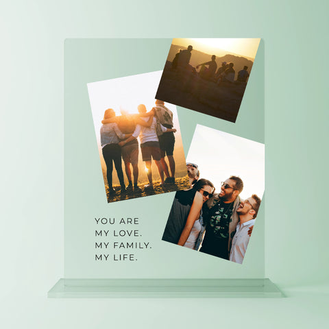 Geschenk für beste Freundin - personalisiertes Acrylglas "Memories"