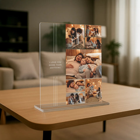Geschenk für Eltern - personalisiertes Acrylglas "Our Family"