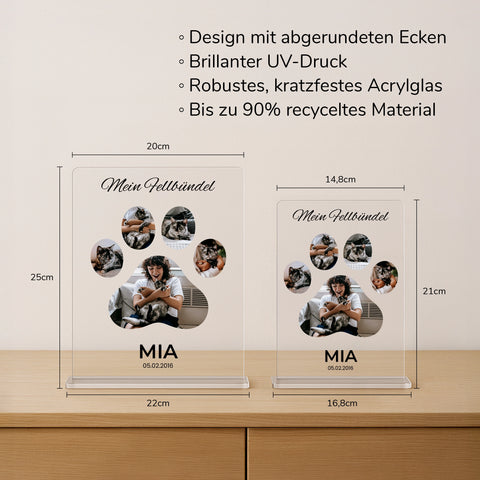 Geschenk für Katzenliebhaber - personalisiertes Acrylglas "Cat Lover"