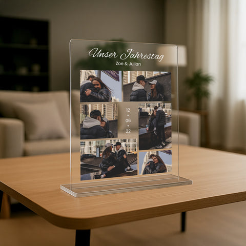 Geschenk zum Jahrestag - personalisiertes Acrylglas "Jahrestag"